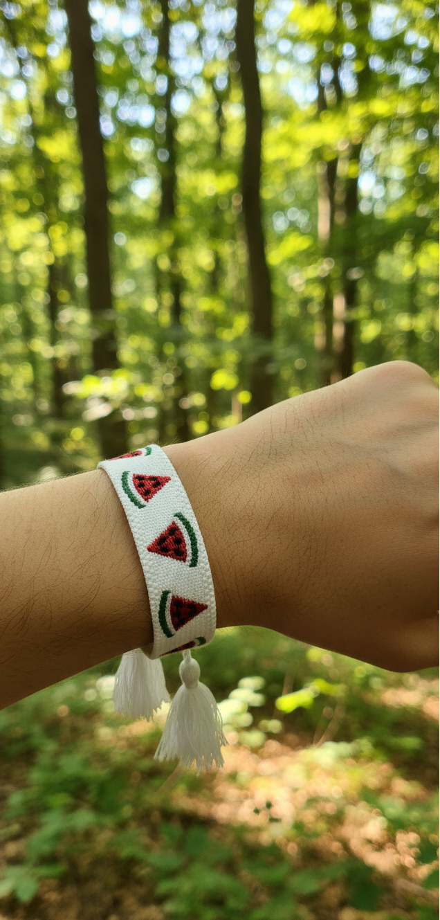 Handmade Embroidered Bracelet for Adults