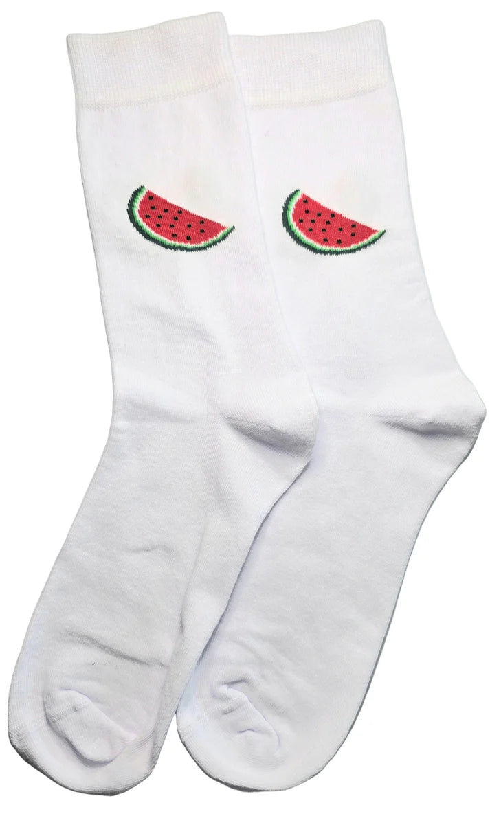 Watermelon Adult Socks - size 32-37 detail