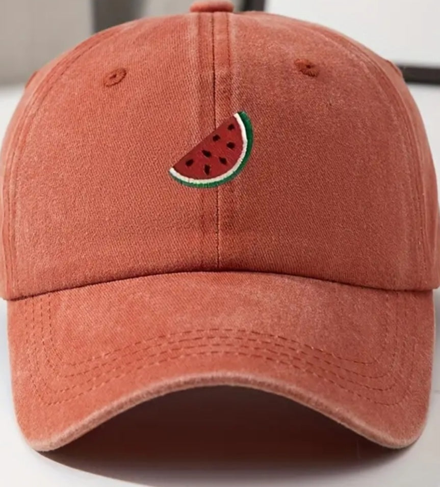Watermelon Baseball Cap - peach color variant