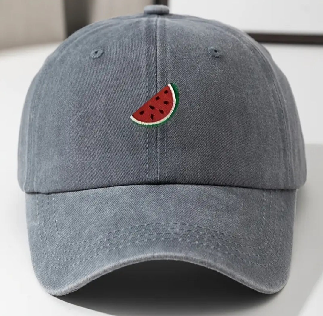Watermelon Baseball Cap - grey color variant
